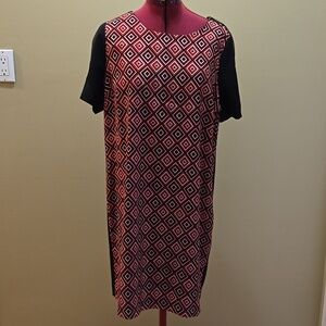 Diamond Geometric Patterned Dress